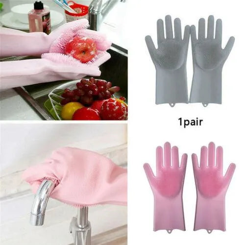 Silicone Scrub Gloves: Effortless Cleaning with Free Shipping