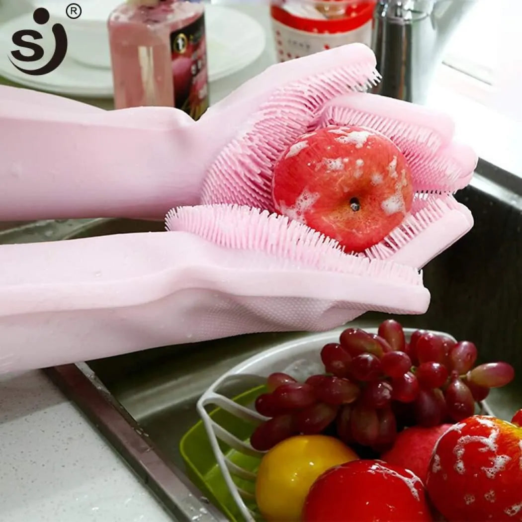 Silicone Scrub Gloves: Effortless Cleaning with Free Shipping