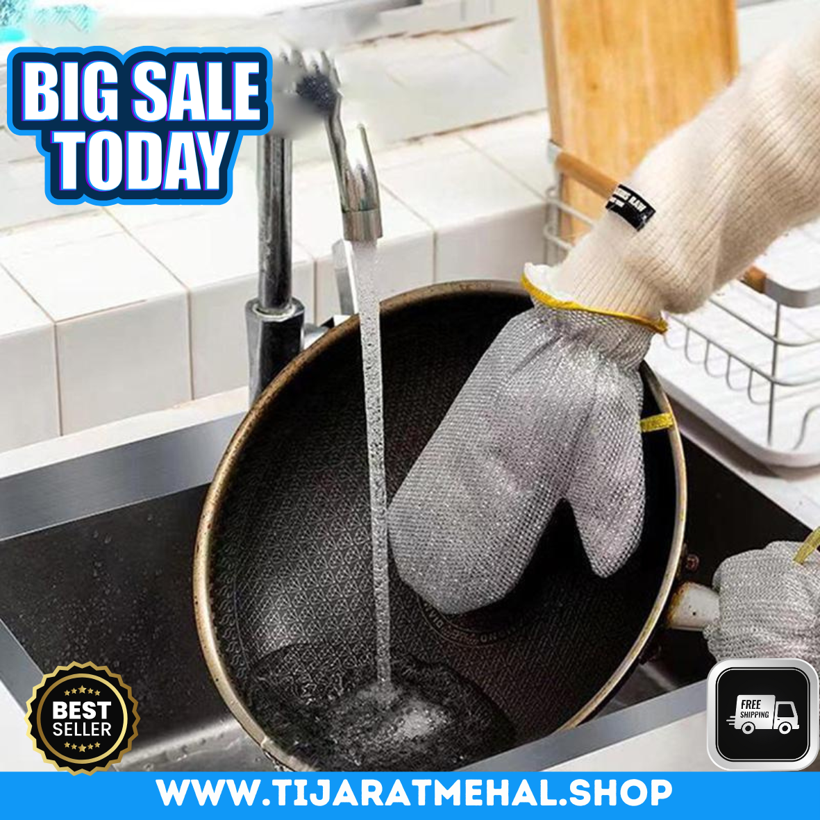 Steel Dishwashing Gloves: Durable Cleaning, Soft on Hands