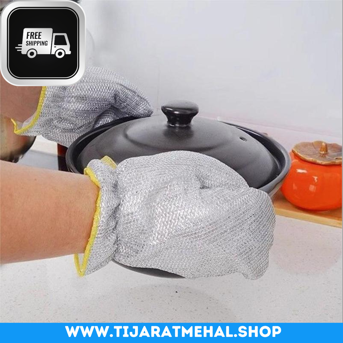 Steel Dishwashing Gloves: Durable Cleaning, Soft on Hands