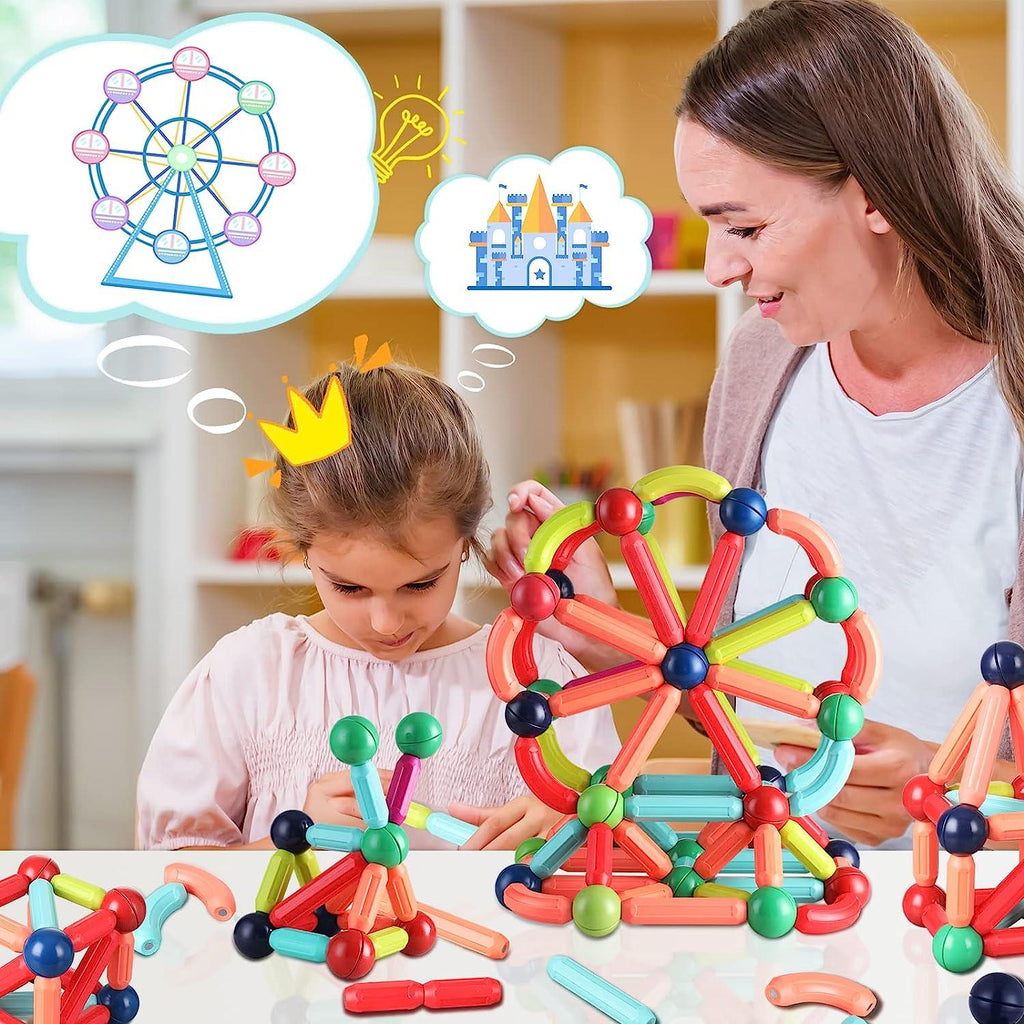 Magnetic Building Blocks: 25-Piece Early Learning Toy Set