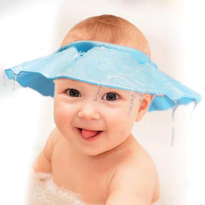 Waterproof Baby Shower Cap: Silicone Shampoo Shield & Eye Protection