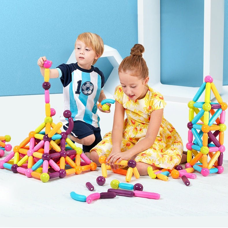 Magnetic Building Blocks: 25-Piece Early Learning Toy Set