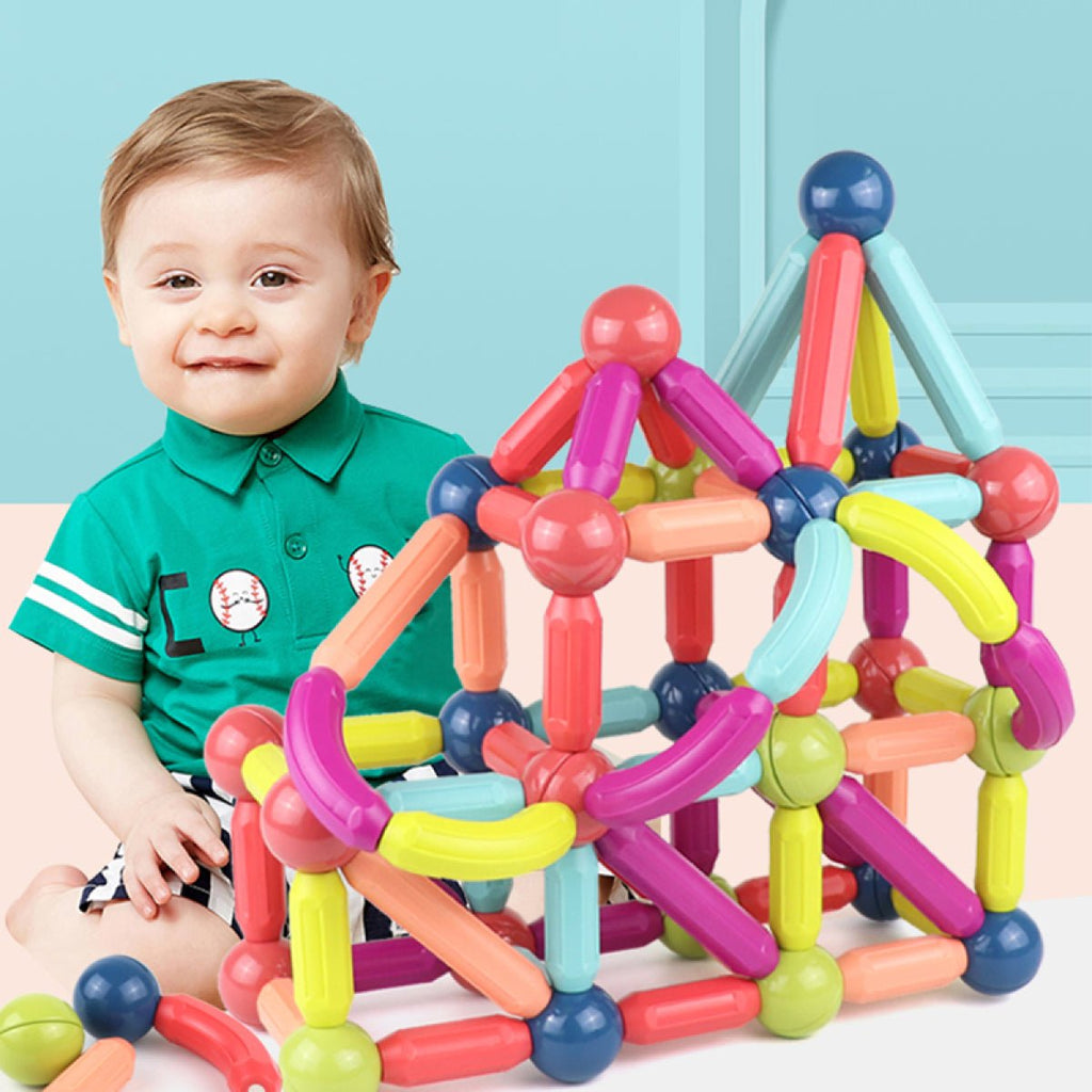 Magnetic Building Blocks: 25-Piece Early Learning Toy Set