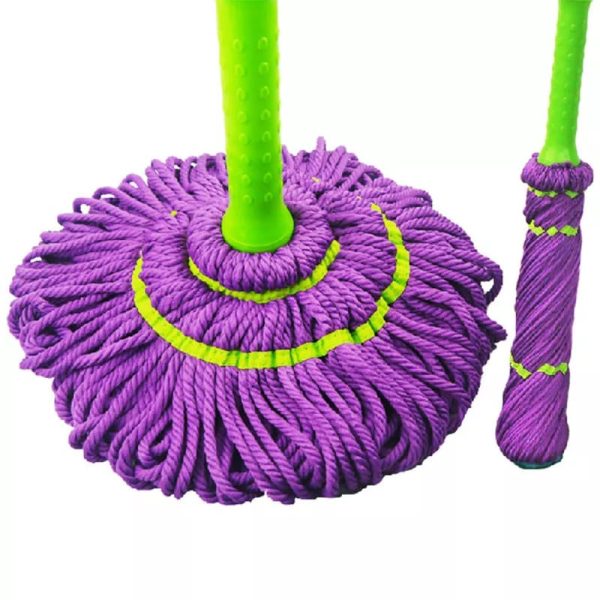 360° Extendable Twist Mop: Fine Fiber & Self-Twisting Design