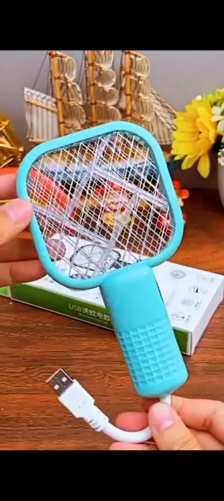 Portable Bug Zapper: Electric Swatter for Instant Mosquito Kill