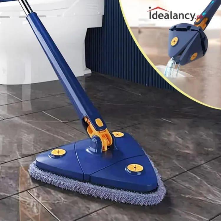 360° Triangle Mop: Adjustable & Easy Twist Squeeze