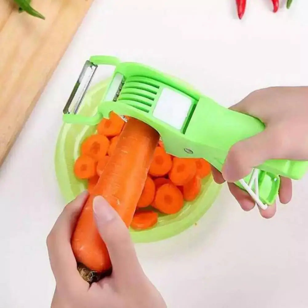 Ultimate Vegetable Cutter: 5-Blade Slicer for Perfect Chopping