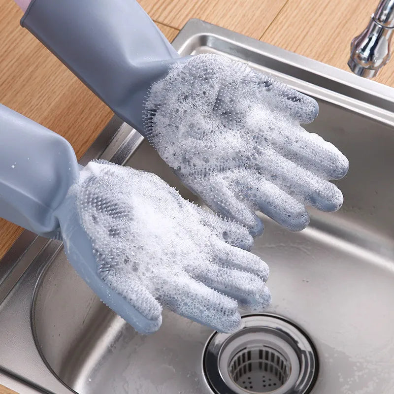 Silicone Scrub Gloves: Effortless Cleaning with Free Shipping