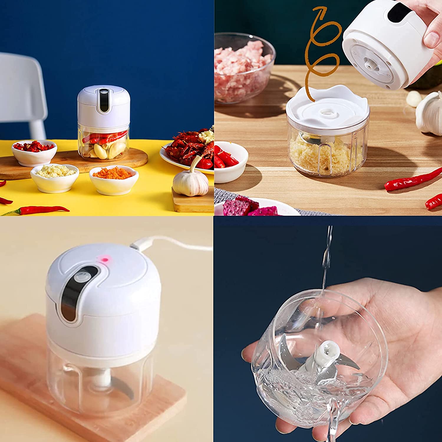 Mini Electric Food Chopper: Portable & Multifunctional Grinder