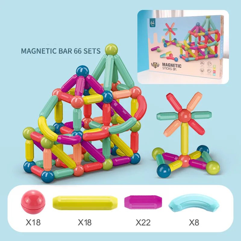 Magnetic Building Blocks: 25-Piece Early Learning Toy Set